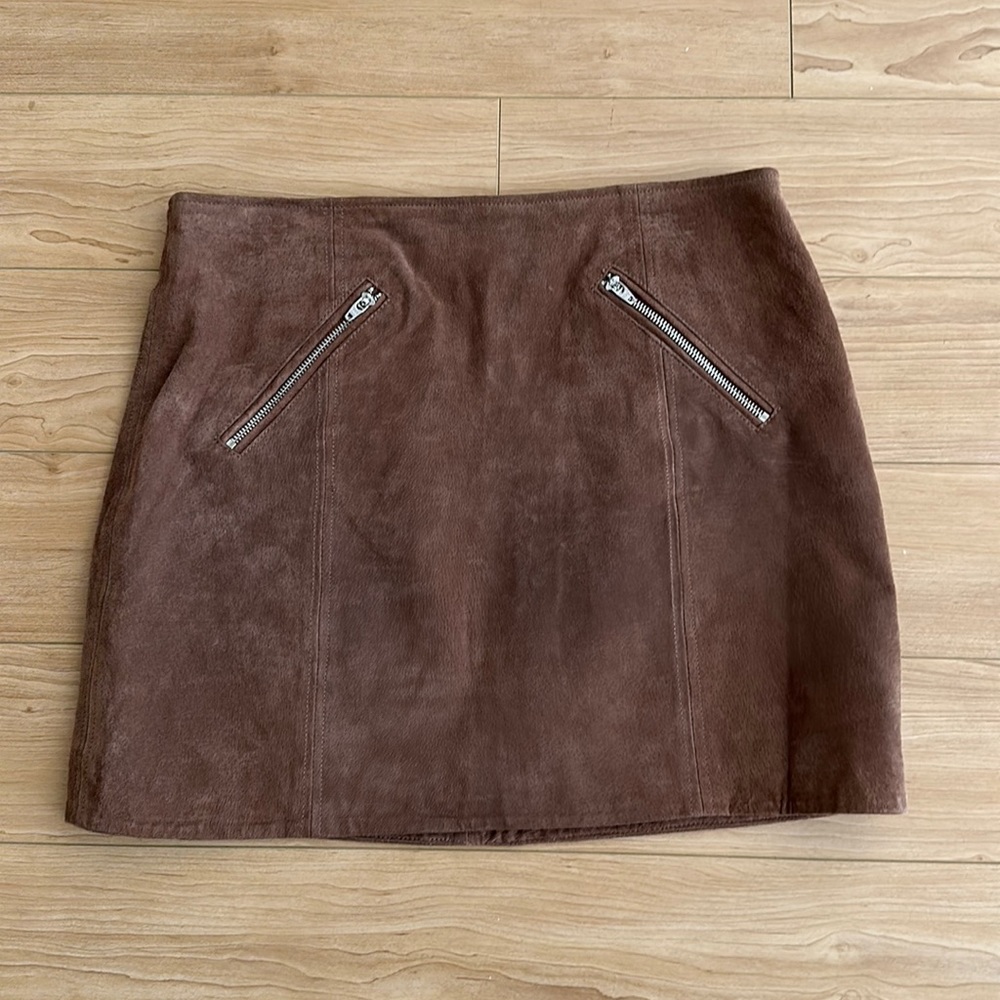 BLANK NYC suede mini skirt